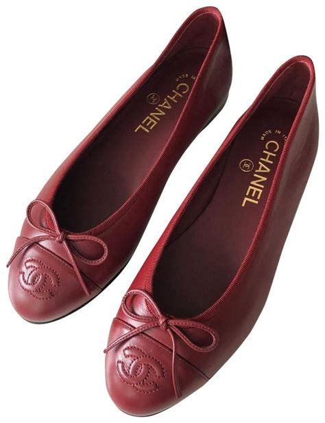 chanel mini burgundy|burgundy Chanel flats.